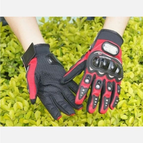 PRO-BIKER Motorcycle Motorbike Racing Riding ATV Shock-proof Full Finger Gloves - Picture 2 of 3
